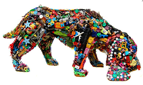 robert bradford recycled toys 4a Recycled Toys Sculpture by Robert Bradford